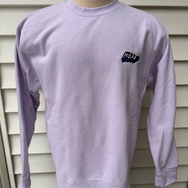 Moab Sweatshirt Lilac Purple Long Sleeve Pullover Size Medium