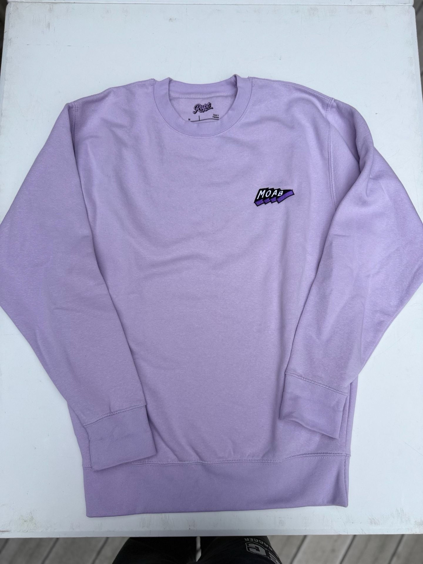 Moab Sweatshirt Lilac Purple Long Sleeve Pullover Size Medium 4