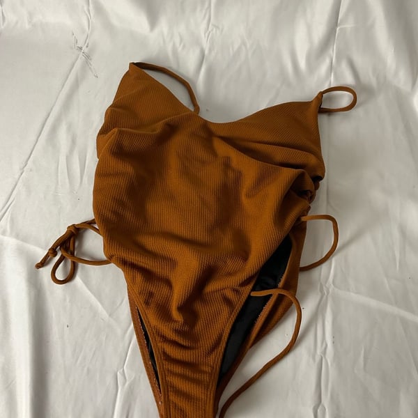 ZAFUL One-Piece Swimsuit Size XL Brown