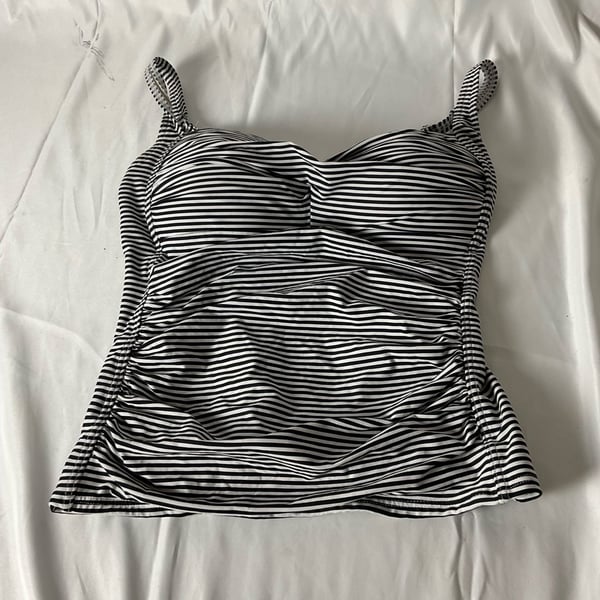 Bond-Eye Tankini Top Size 14 Stripe