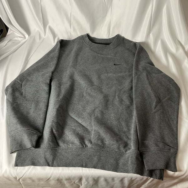 Nike Gray Sweatshirt Size S Mini Swoosh