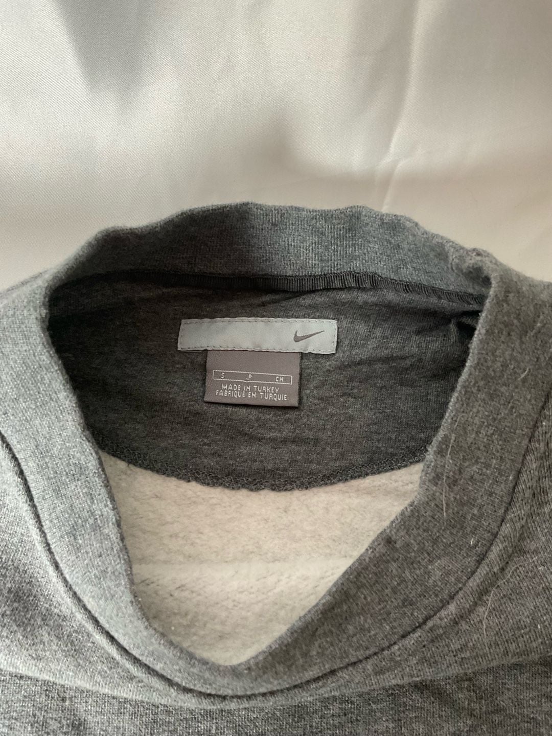 Nike Gray Sweatshirt Size S Mini Swoosh 3