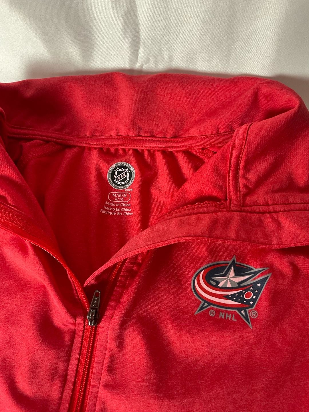 Columbus Blue Jackets 1/4 Zip Size M 3