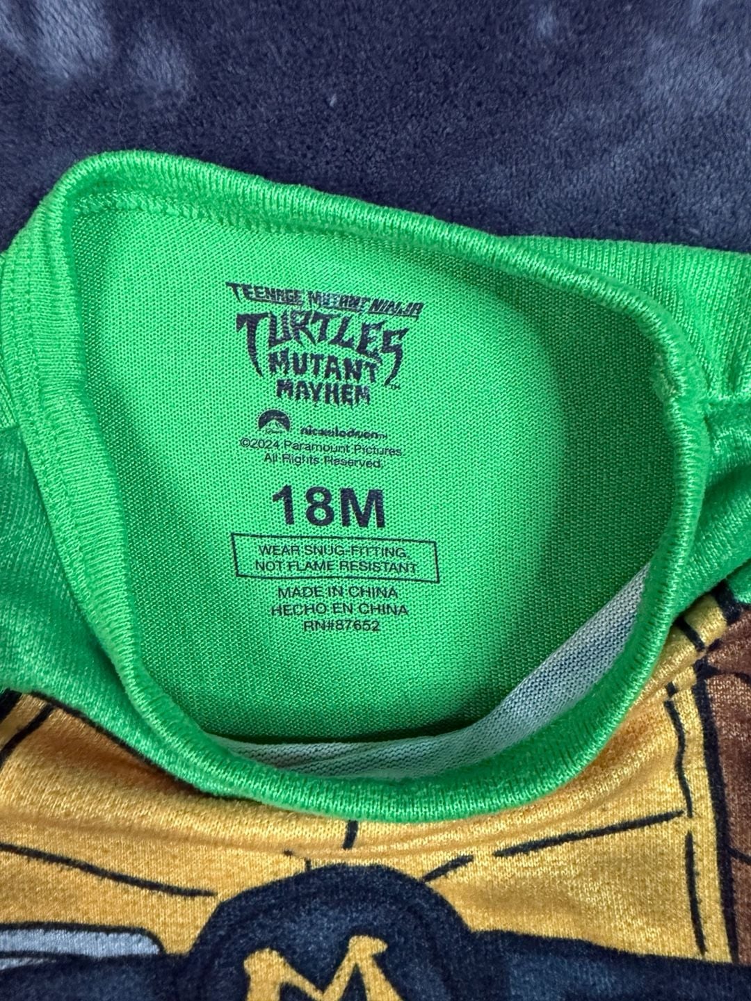 Kids Teenage Mutant Ninja Turtles Long Sleeve Shirt 18M Green#98 4