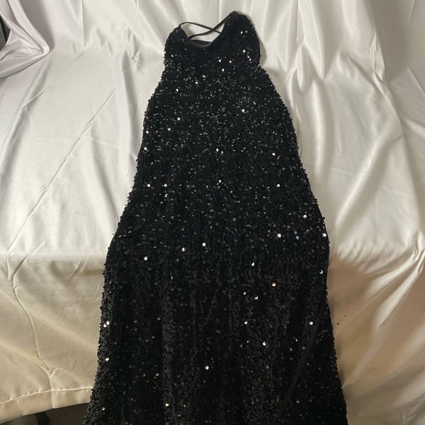 Faeriesty Dress Size XS Black Sequin