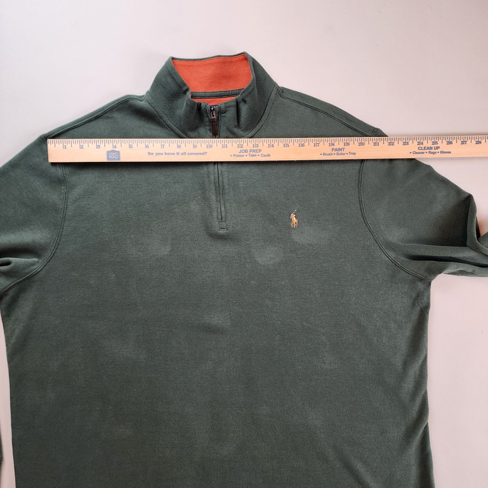 ​Polo Ralph Lauren Men's Green Estate Rib Quarter Zip Pullover Sweater Size XXL  8