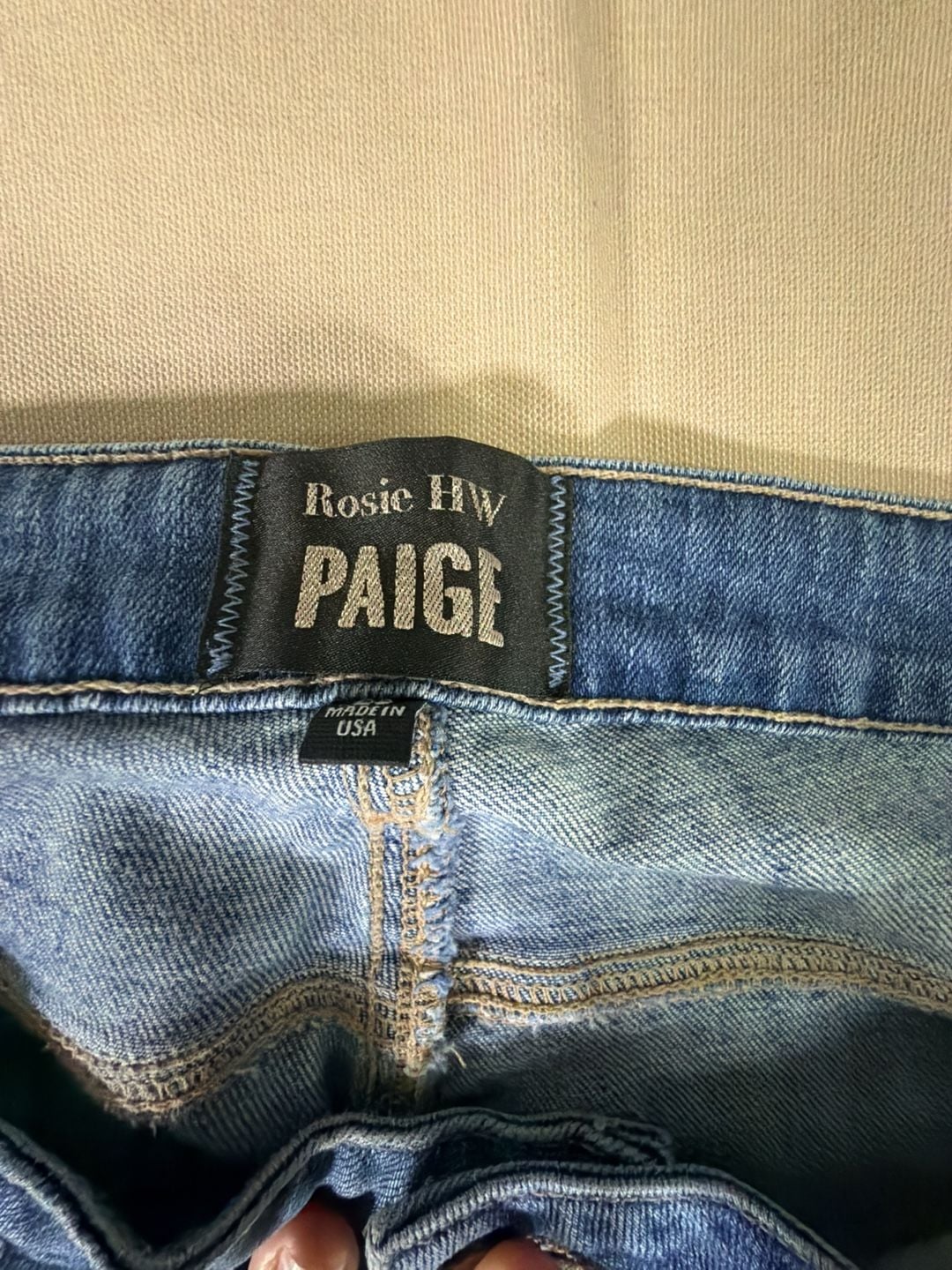 Rosie HW X Paige Denim Jeans Size 28 Medium Wash Stretch 3