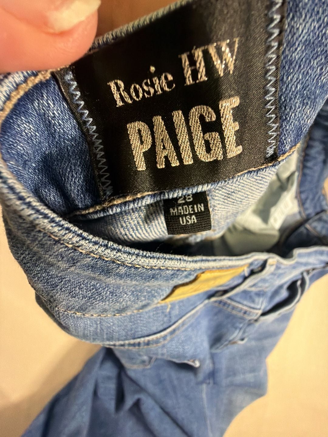 Rosie HW X Paige Denim Jeans Size 28 Medium Wash Stretch 5