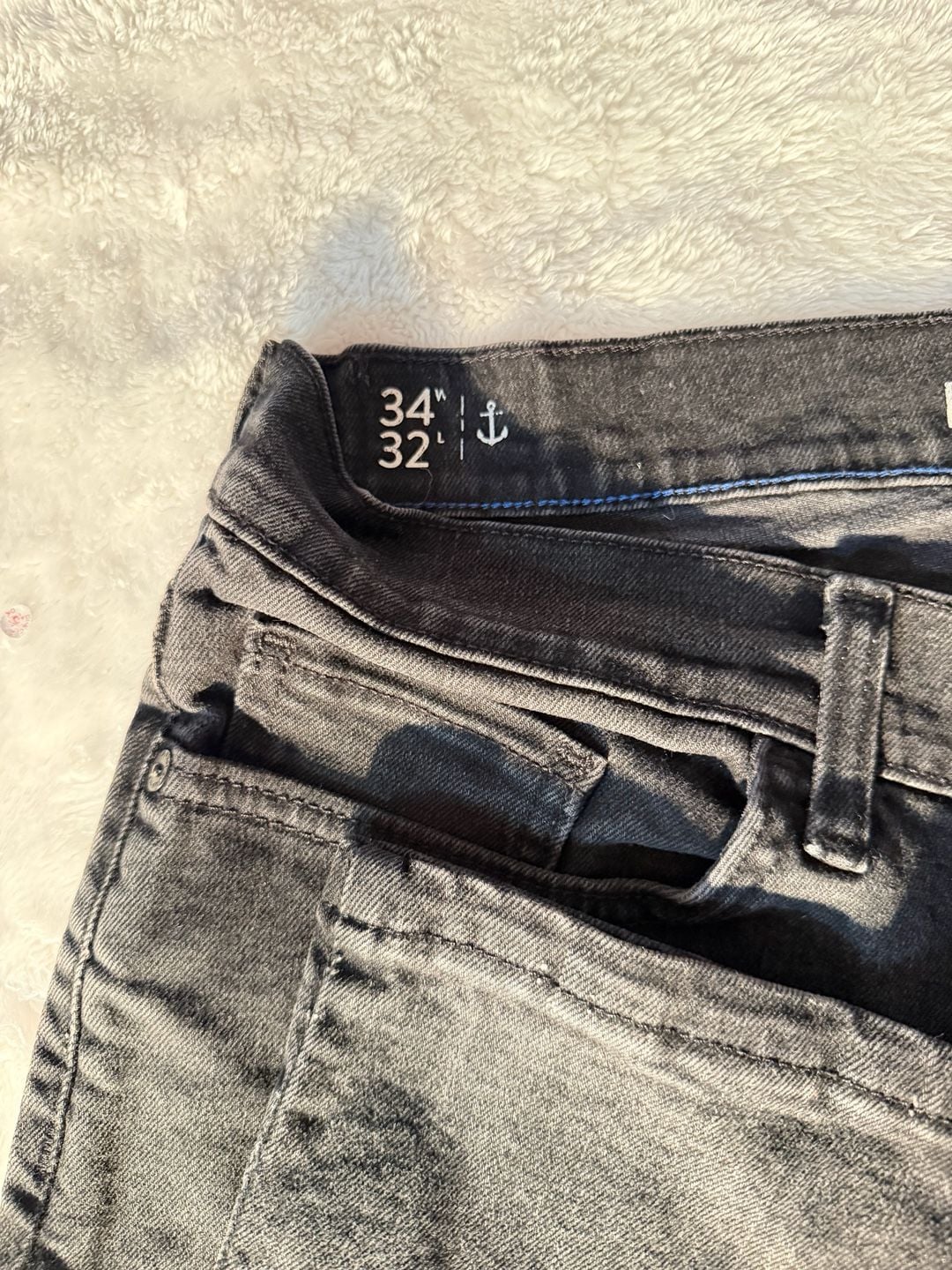 Nautica Slim Fit Stretch Jeans 34W x 32L Black Denim 4