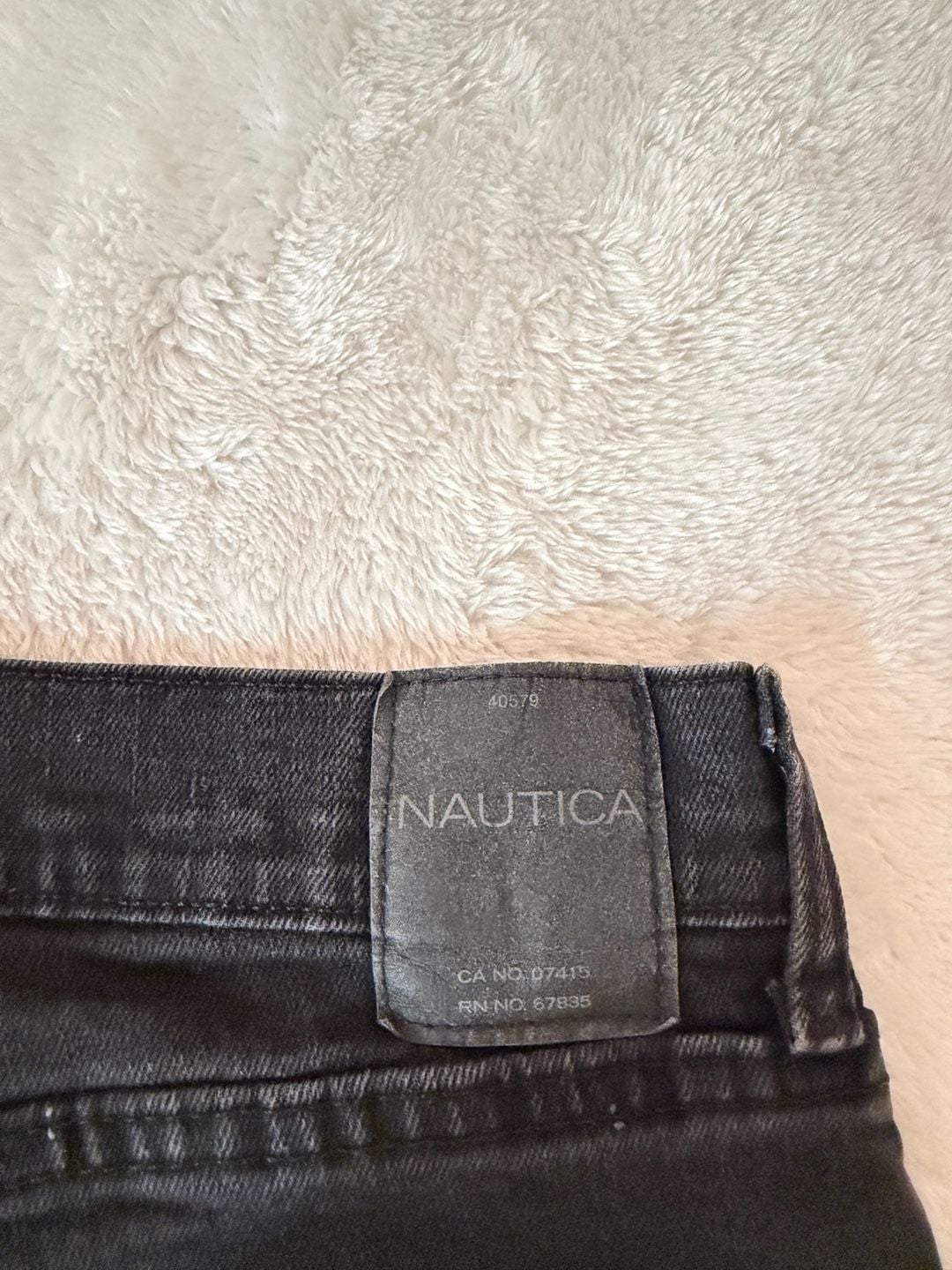 Nautica Slim Fit Stretch Jeans 34W x 32L Black Denim 6