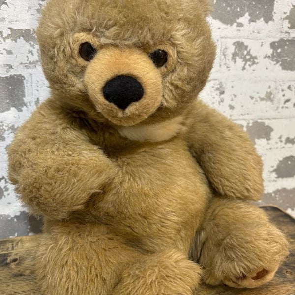 Trudi Plush Teddy Bear Stuffed Animal Brown