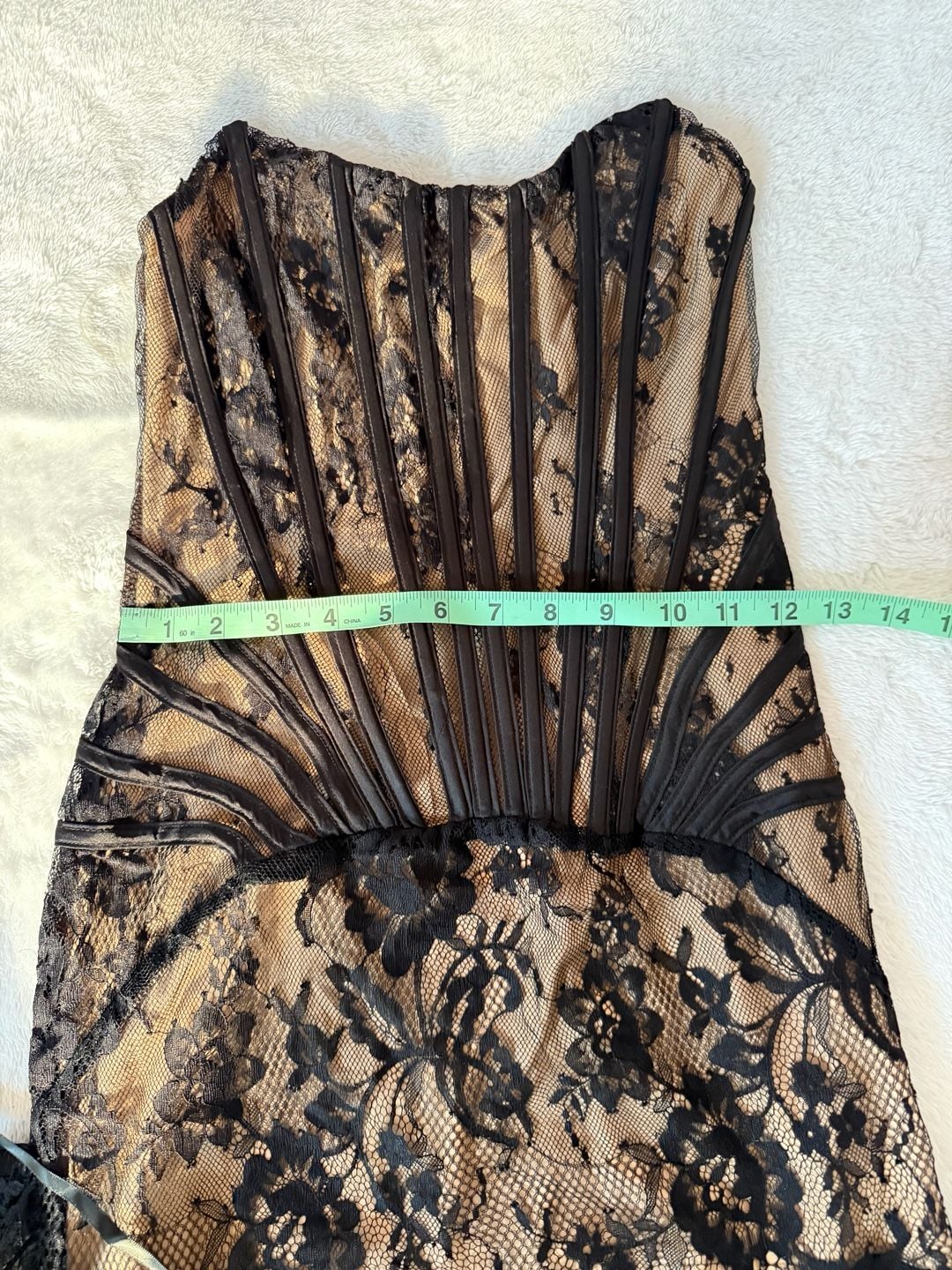 Fashion Nova Jessica Lace Mini Dress Size XS Black 7