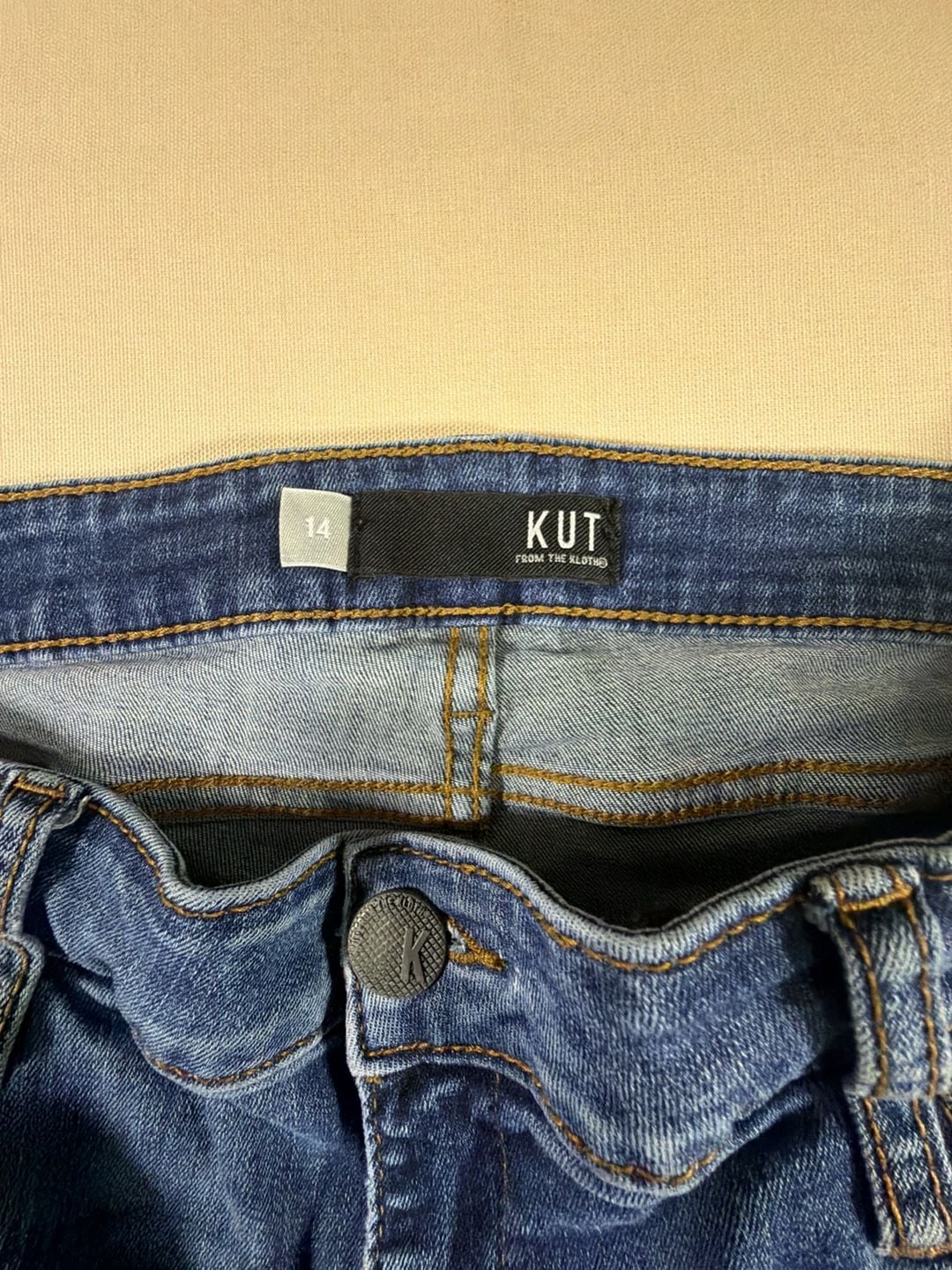 Kut From The Kloth Skinny Jeans Size 14 Blue Denim 3