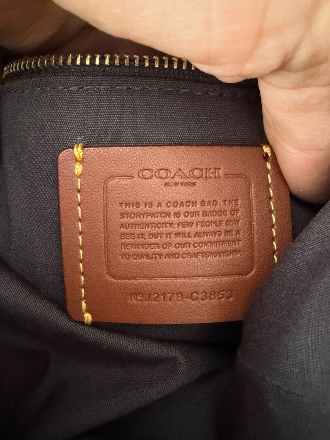 Coach Signature Jacquard Field Bucket Bag Brown Canvas Leather 7