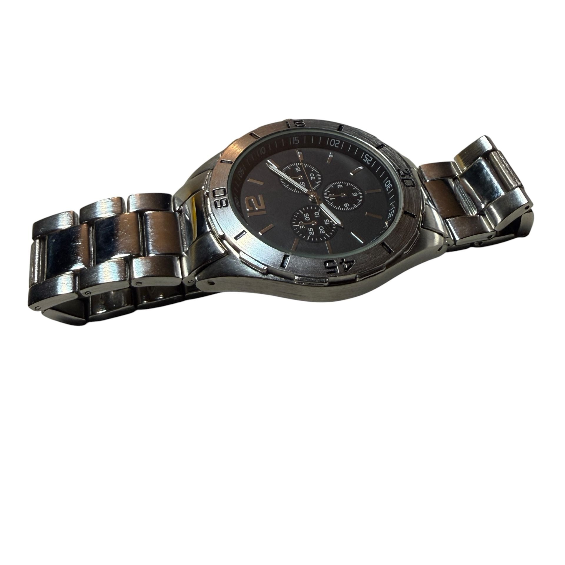 FMD Men's Silver Stainless Steel Chronograph Watch 8