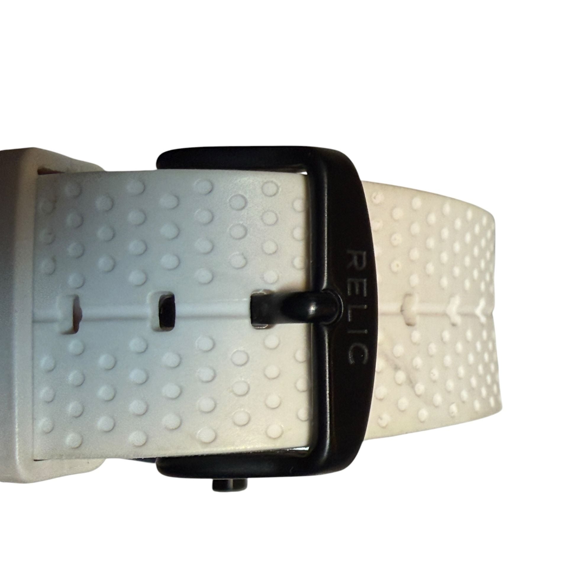 Relic ZR12012 Black White Silicone Quartz Watch 8