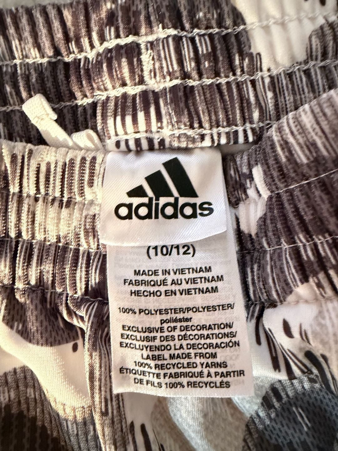Adidas Youth Camouflage Jogger Pants Size 10/12 White Black 4