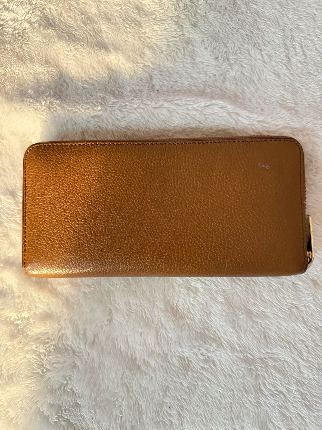 Michael Kors Jet Set Travel Continental Wallet Brown Pebbled Leather 3