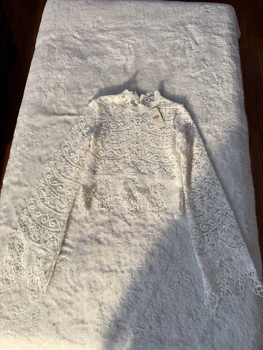Fashion Nova Nikki Lace Top Size XS White 2