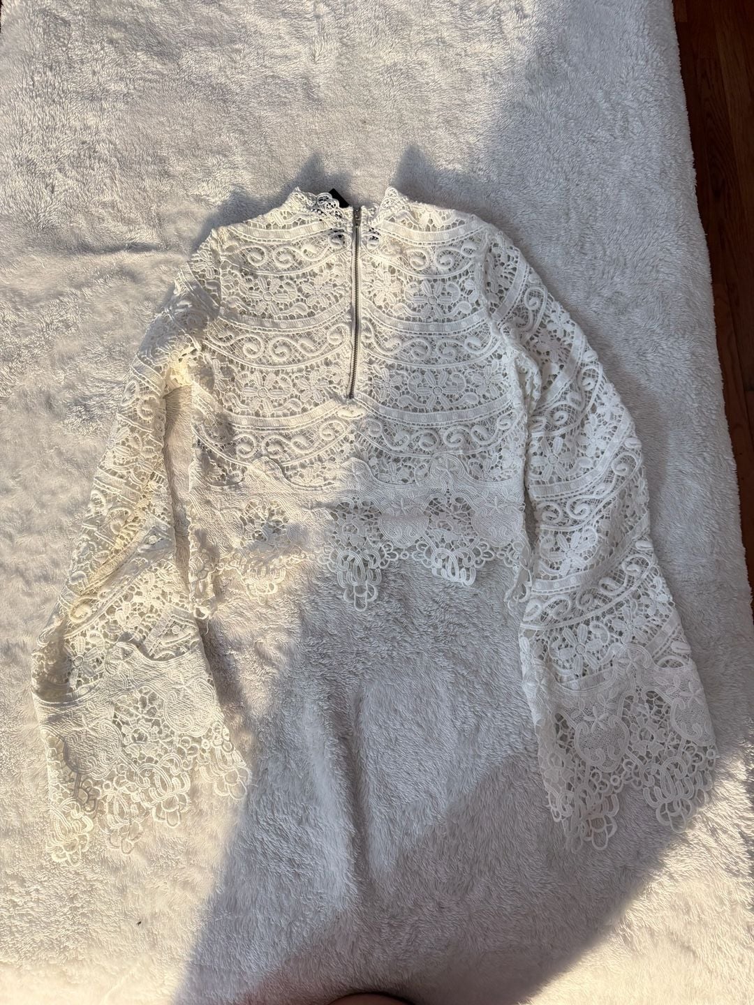 Fashion Nova Nikki Lace Top Size XS White 5