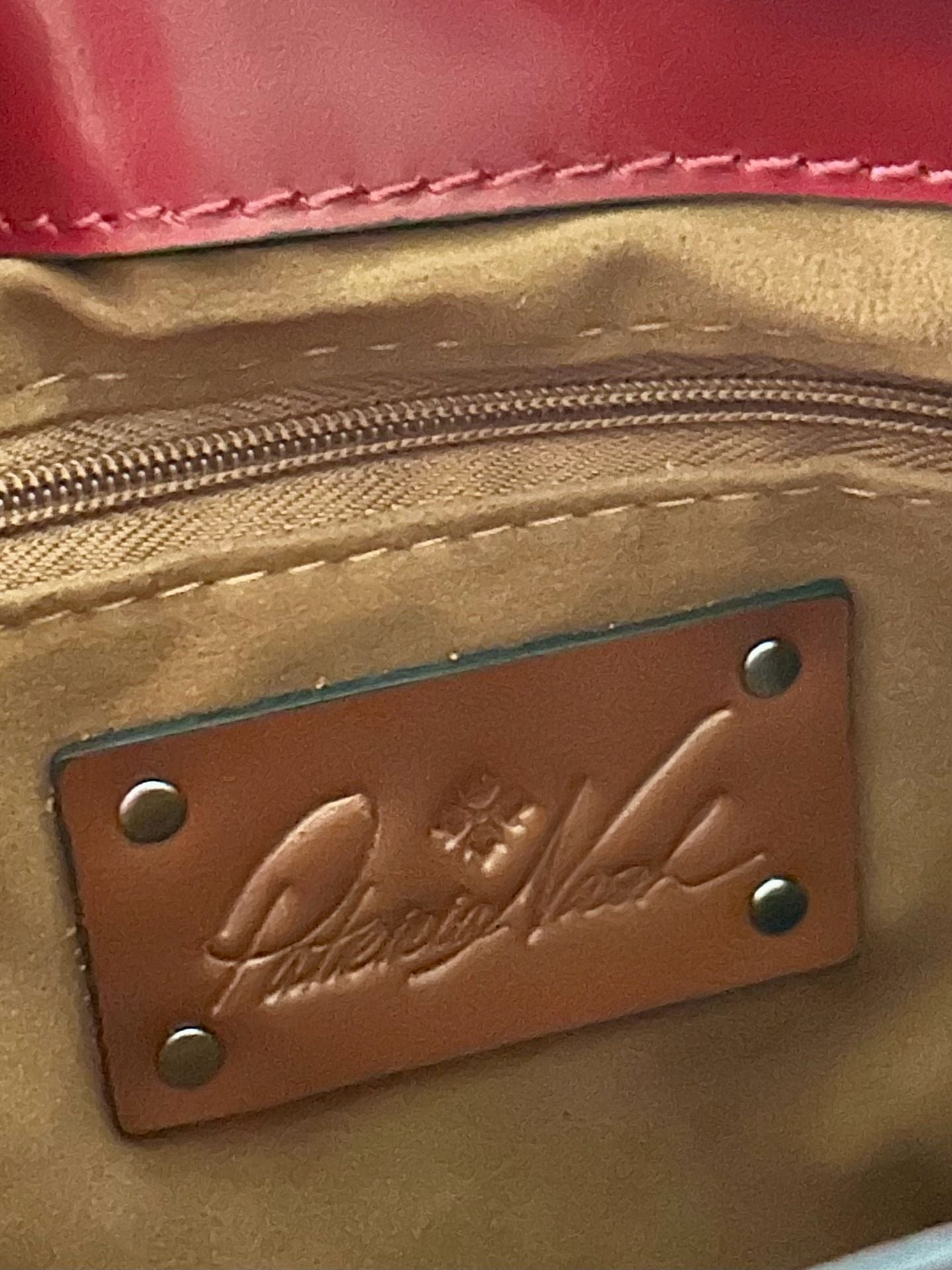 Patricia Nash Red Leather Crossbody Bag with Buckle Detail New With Tags 8