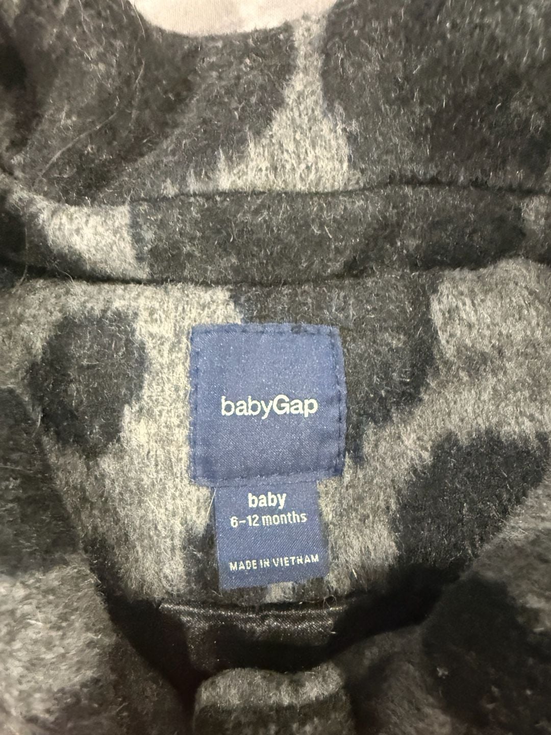 BabyGap Leopard Print Coat 6-12 Months Grey 3
