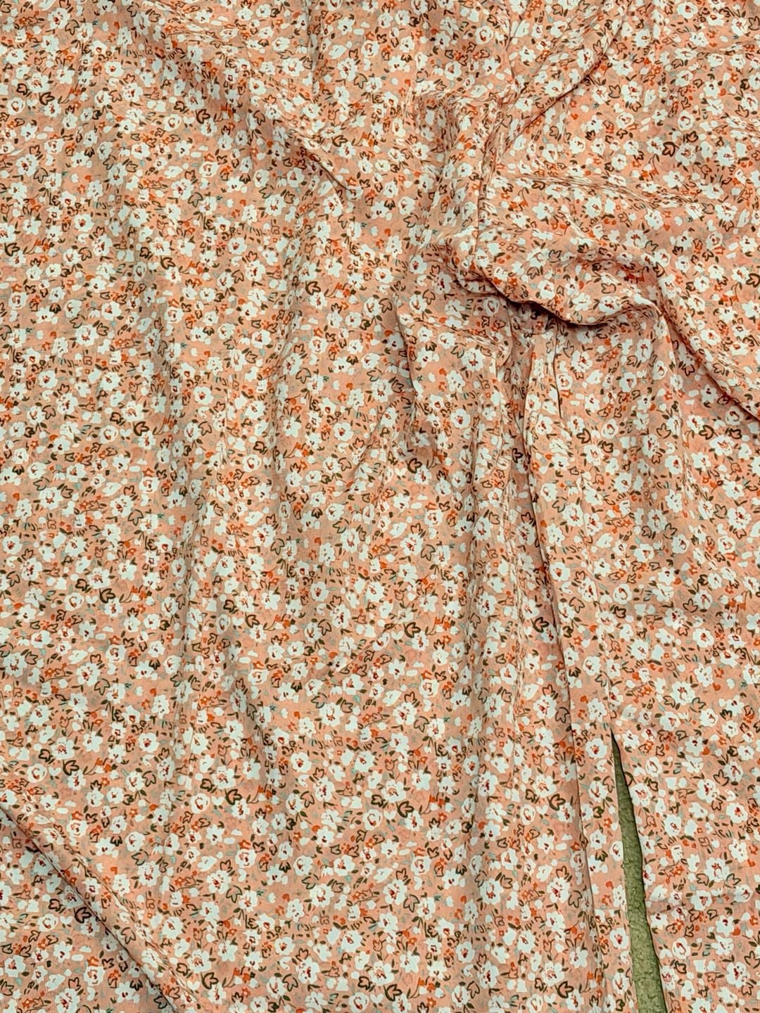 Shein Curve Salmon Pink Ditsy Floral BOHO Culottes PANTS 3XL 5