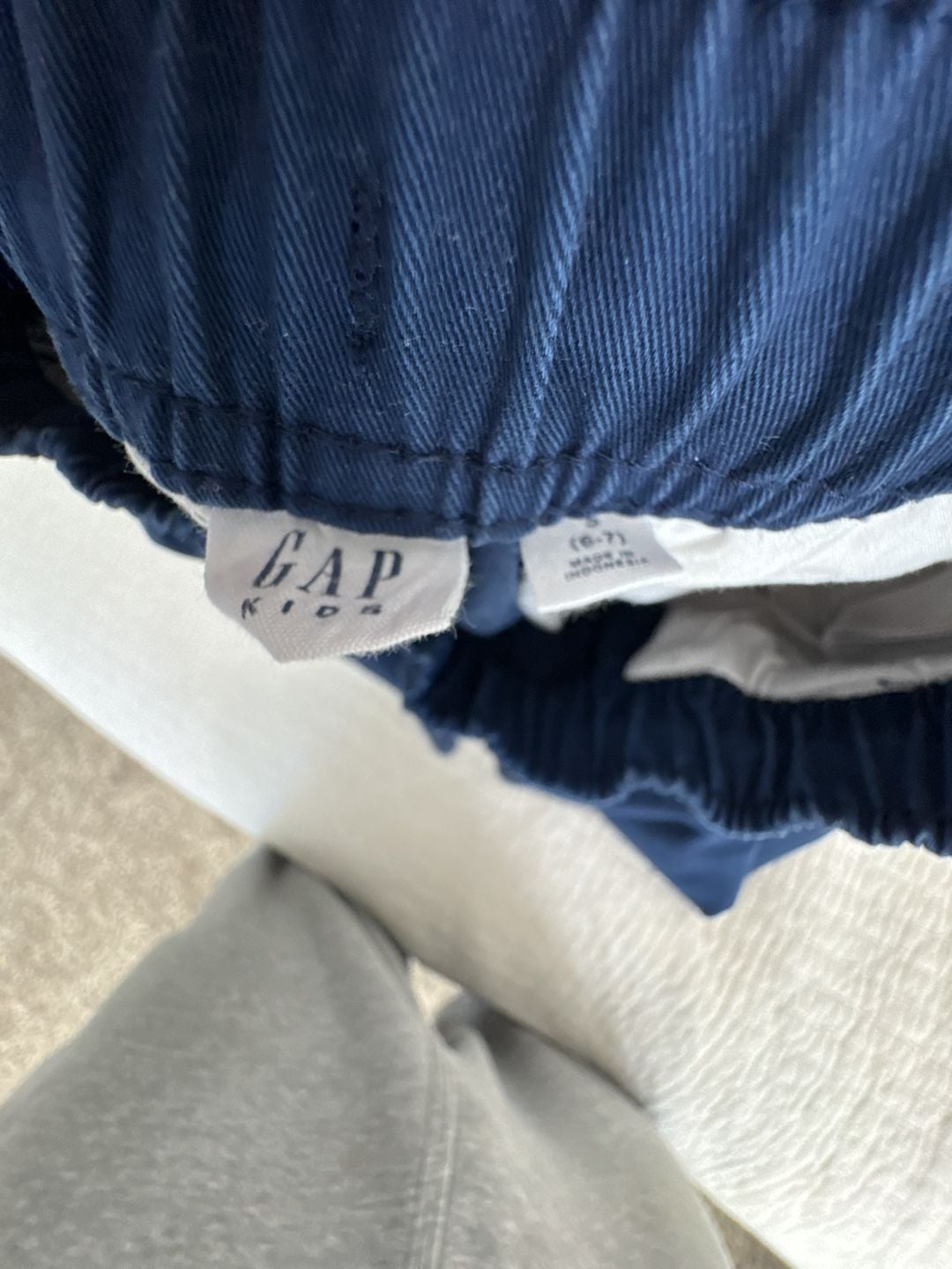 Gap Kids Pull-On Chino Pants Size (6-7) Navy Blue 4