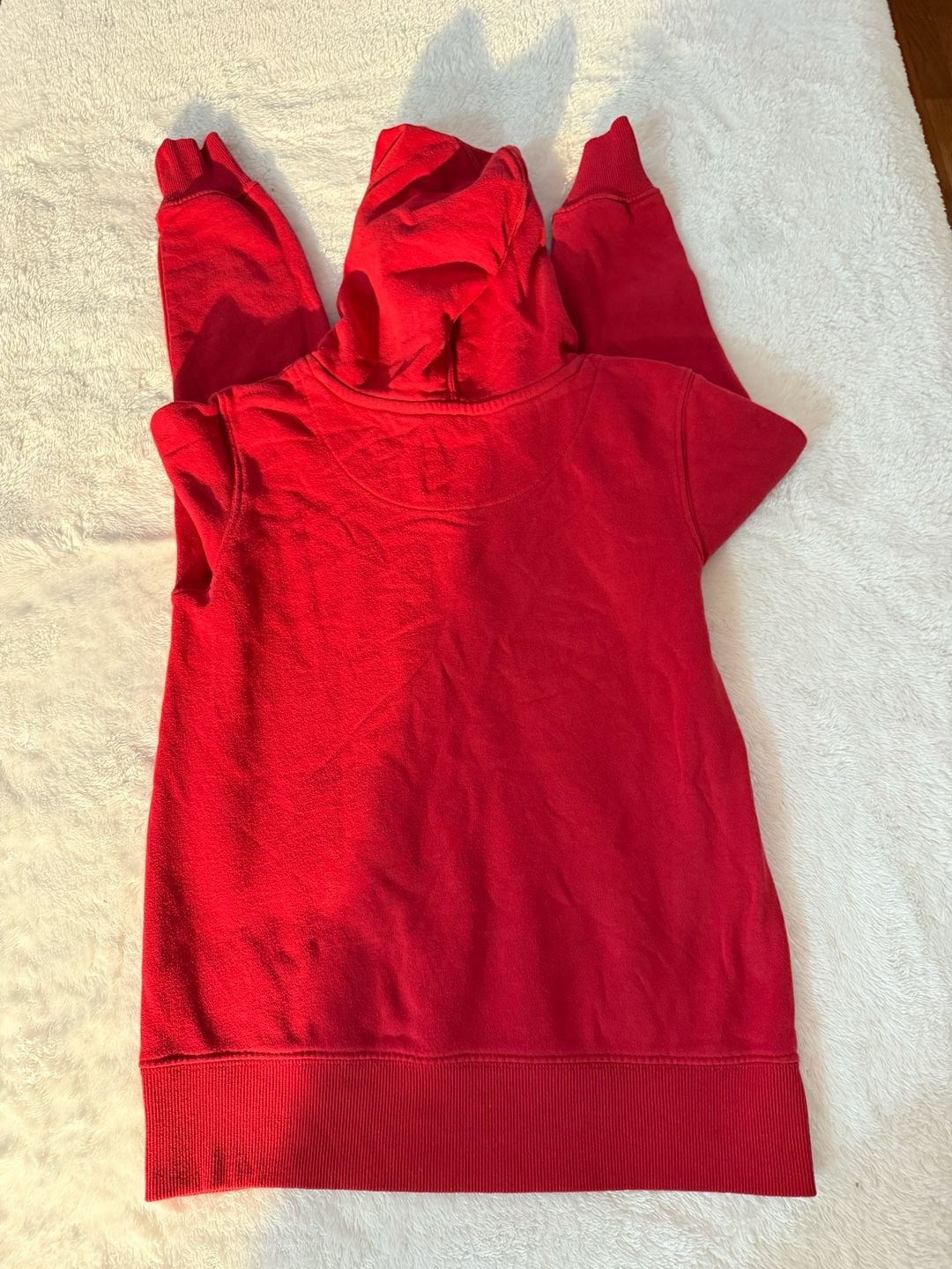 Levi's Hoodie Size M (10-12 YRS) Red Pullover Sweatshirt 4
