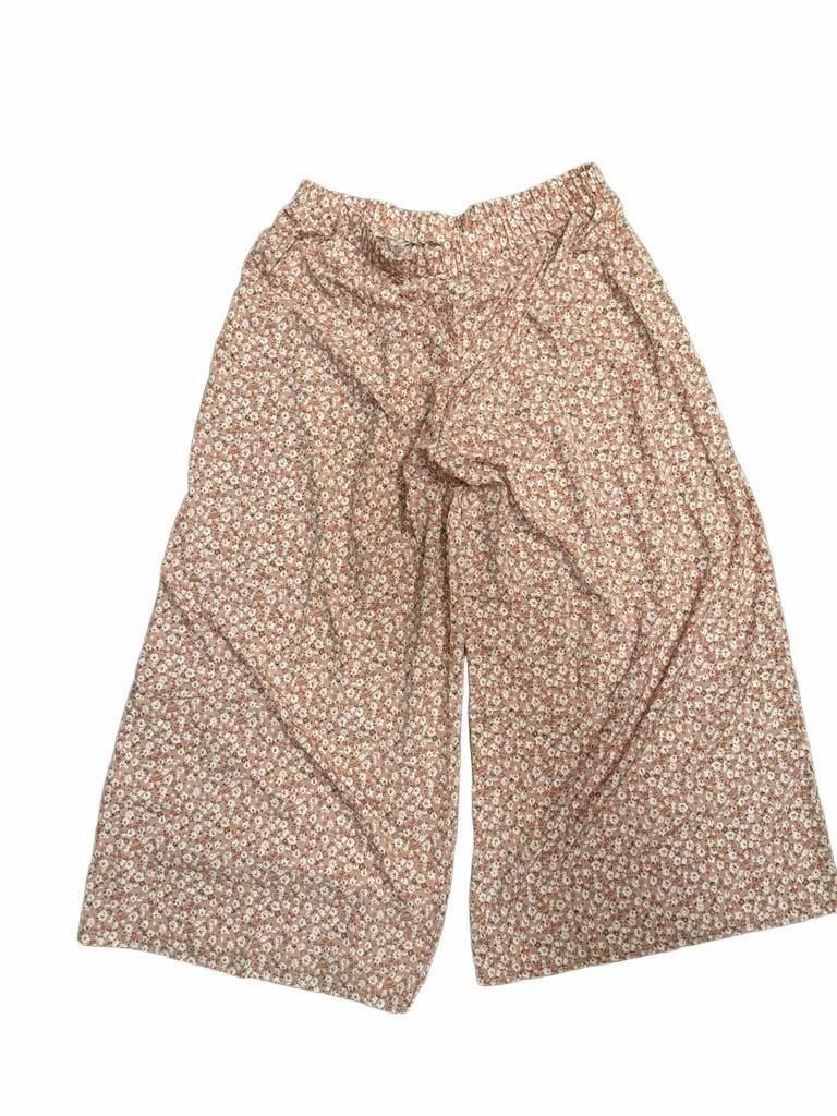 Shein Curve Salmon Pink Ditsy Floral BOHO Culottes PANTS 3XL 3