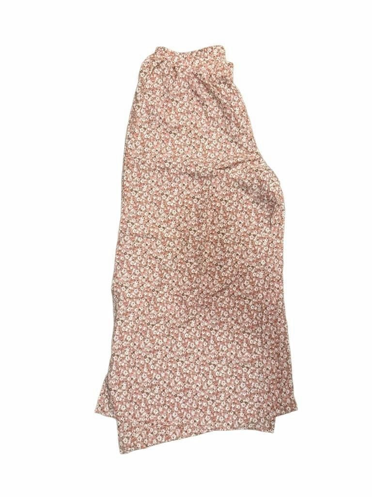 Shein Curve Salmon Pink Ditsy Floral BOHO Culottes PANTS 3XL 4