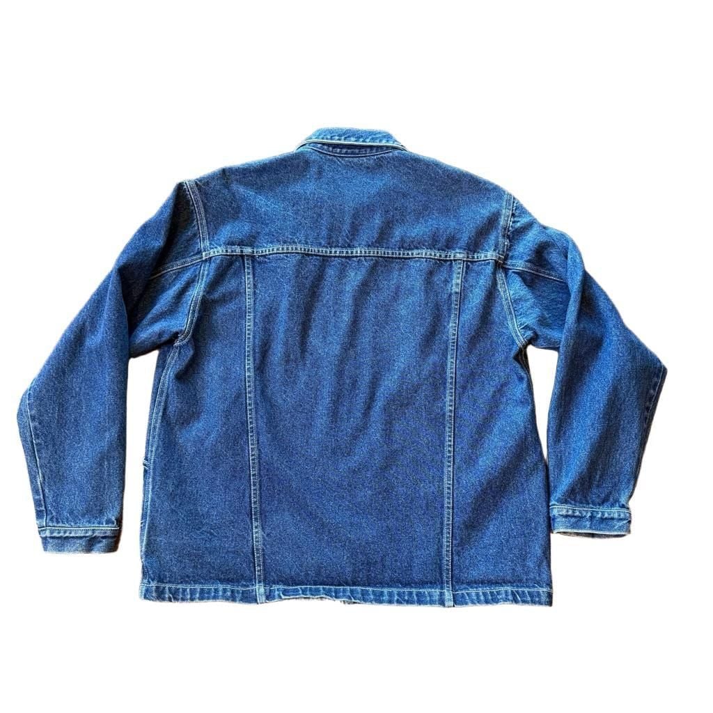 JNCO Vintage Workwear Denim Jacket XL Zip Up y2k 90s USA Made Skater Streetwear 5