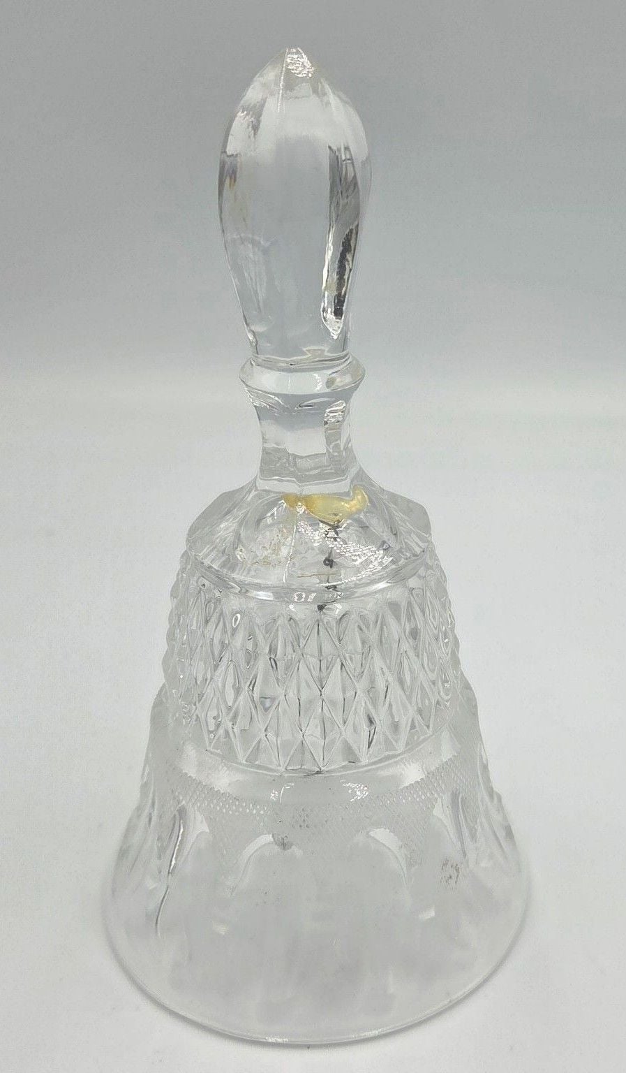 Vintage 24% Lead Crystal Clear Etched Bell West Germany 6.5in 1