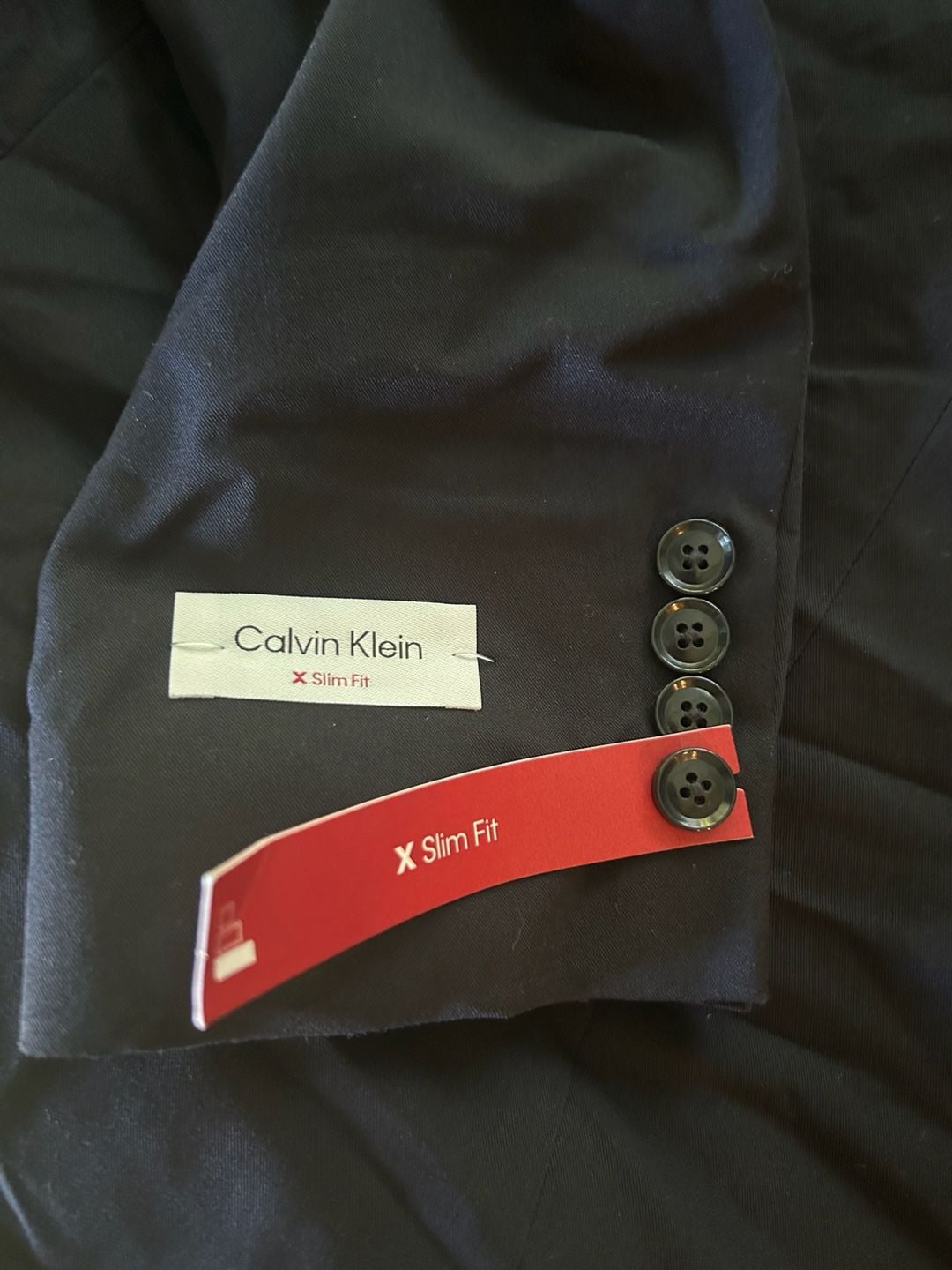 Calvin Klein Madison Suit Jacket Size 38REG Navy X Slim Fit 5