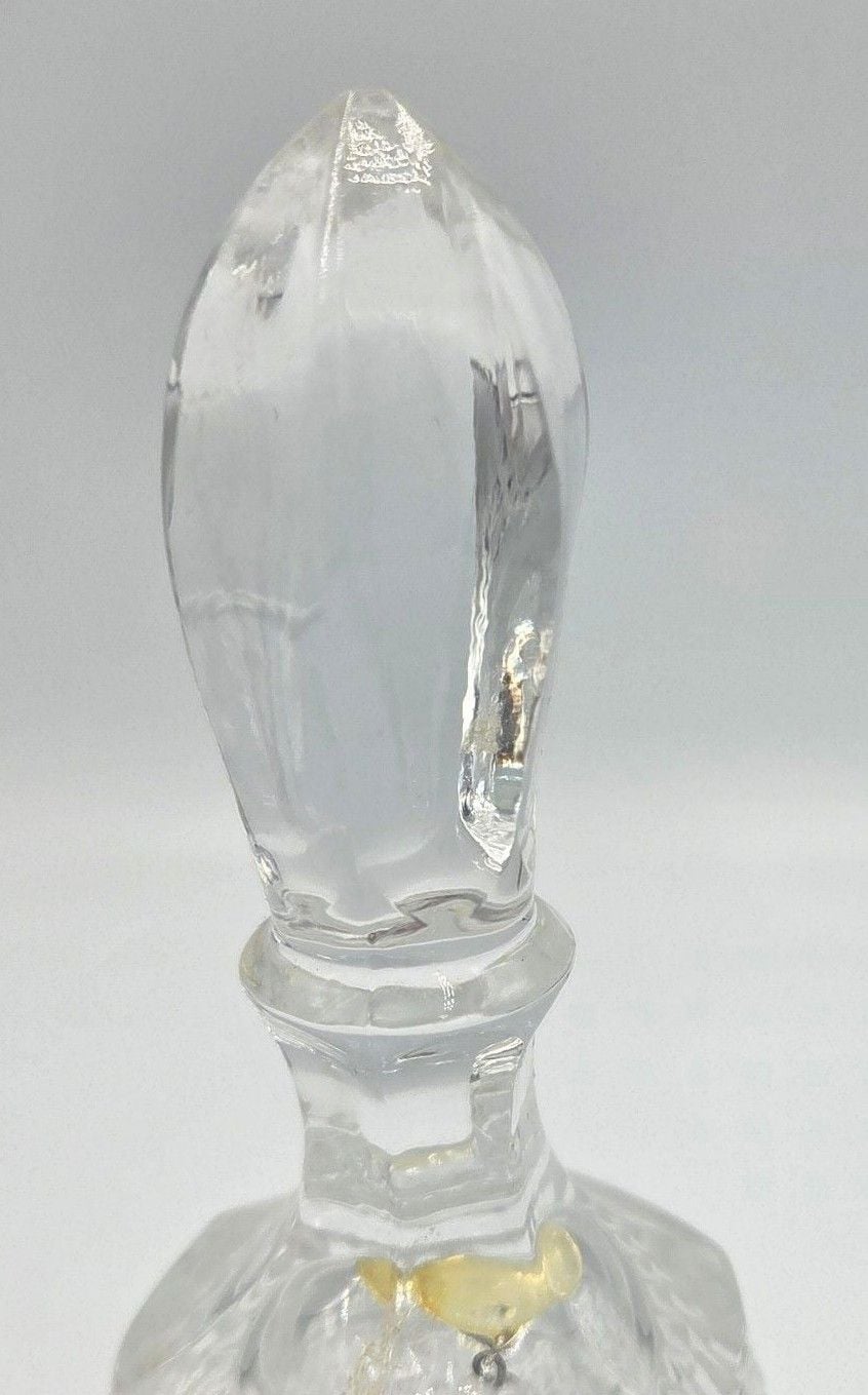 Vintage 24% Lead Crystal Clear Etched Bell West Germany 6.5in 3