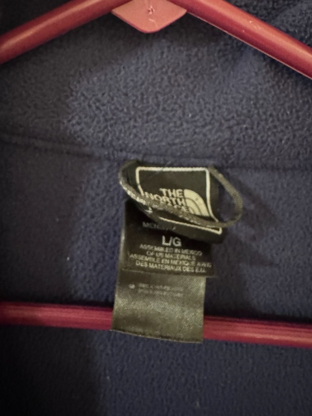 The North Face Fleece Jacket Size L Blue Full Zip Polartec 4