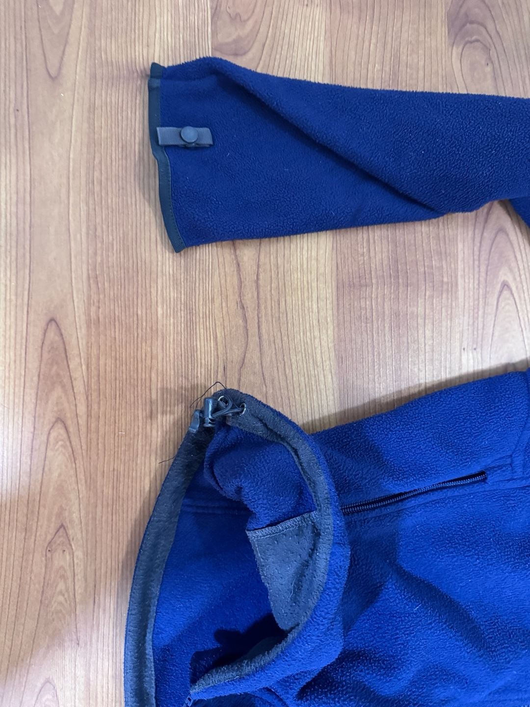 The North Face Fleece Jacket Size L Blue Full Zip Polartec 6