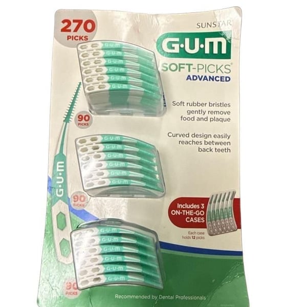 Sunstar GUM Soft-Picks Advanced 270 Picks Dental Picks