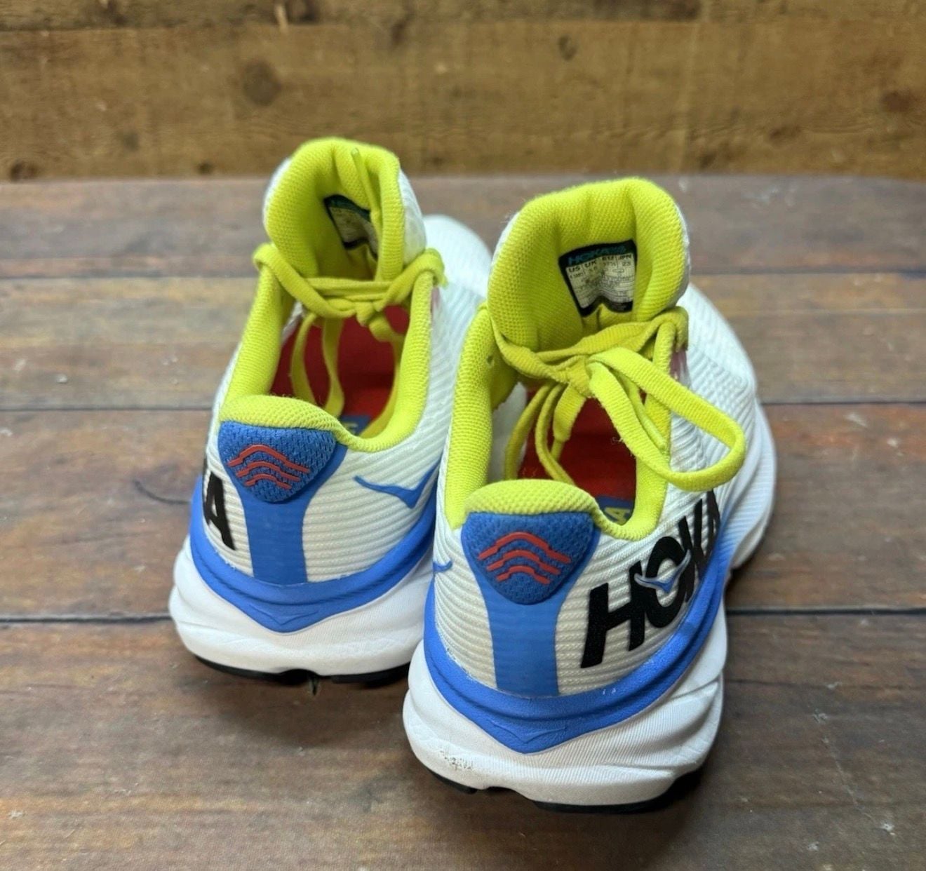 HOKA Clifton 9 Youth Size 4.5MD White Virtual Blue 10