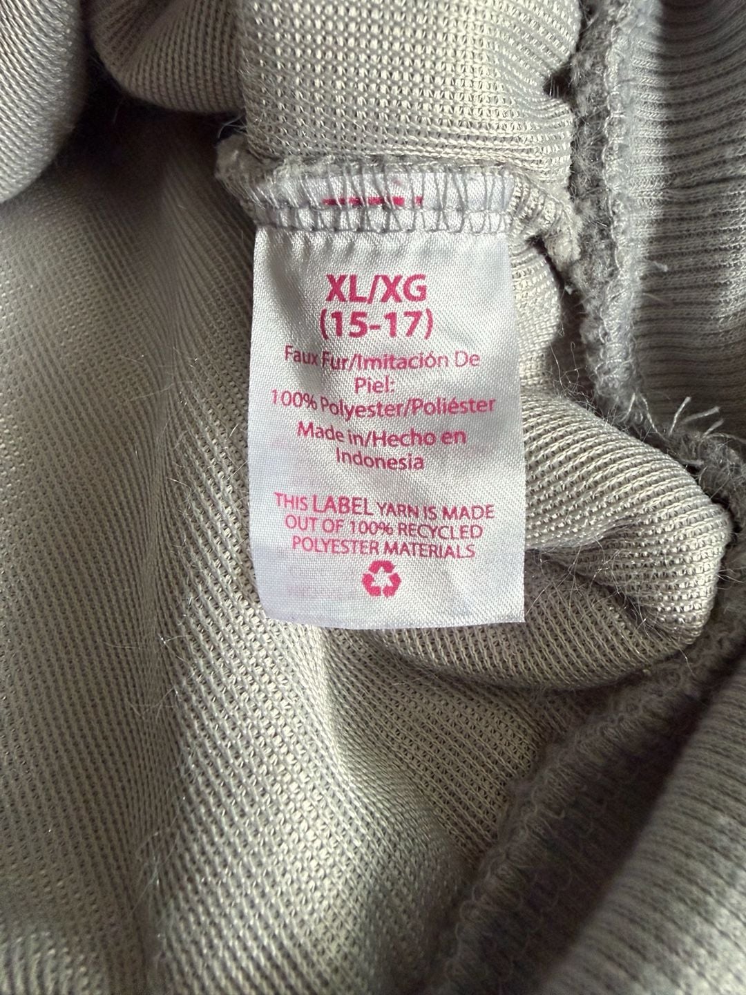 No Boundaries Fuzzy Pullover Sweater Juniors XL/XG 15-17 Colorblock Fleece Top 3