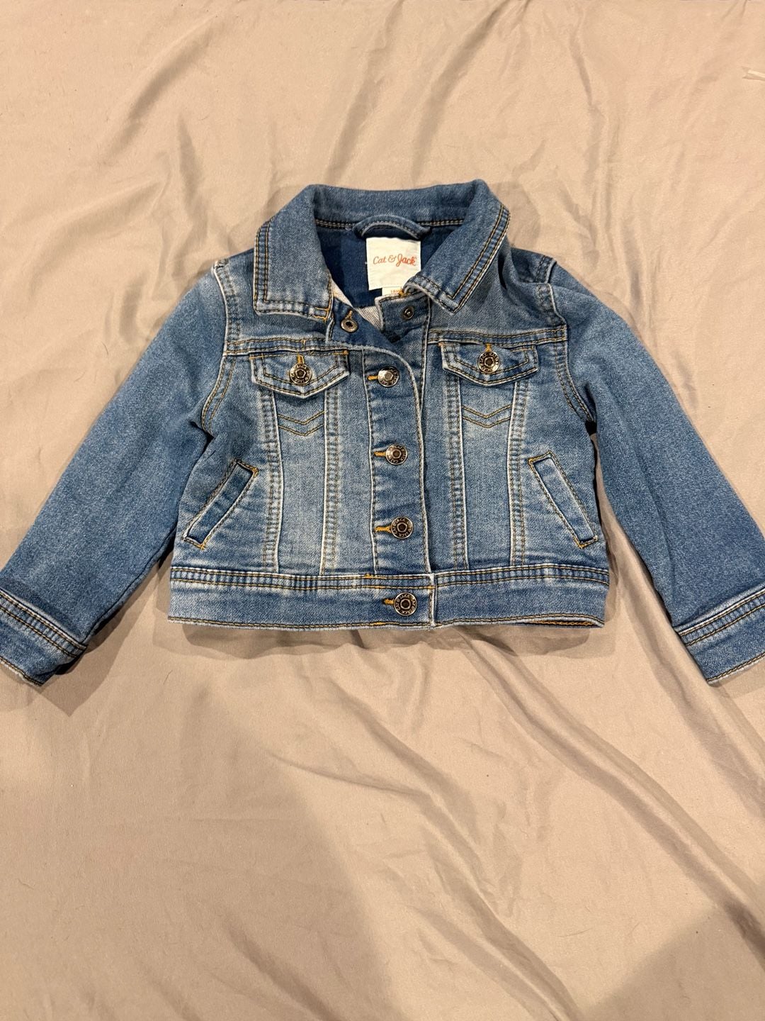 Cat & Jack Denim Jean Jacket Size 18M 2