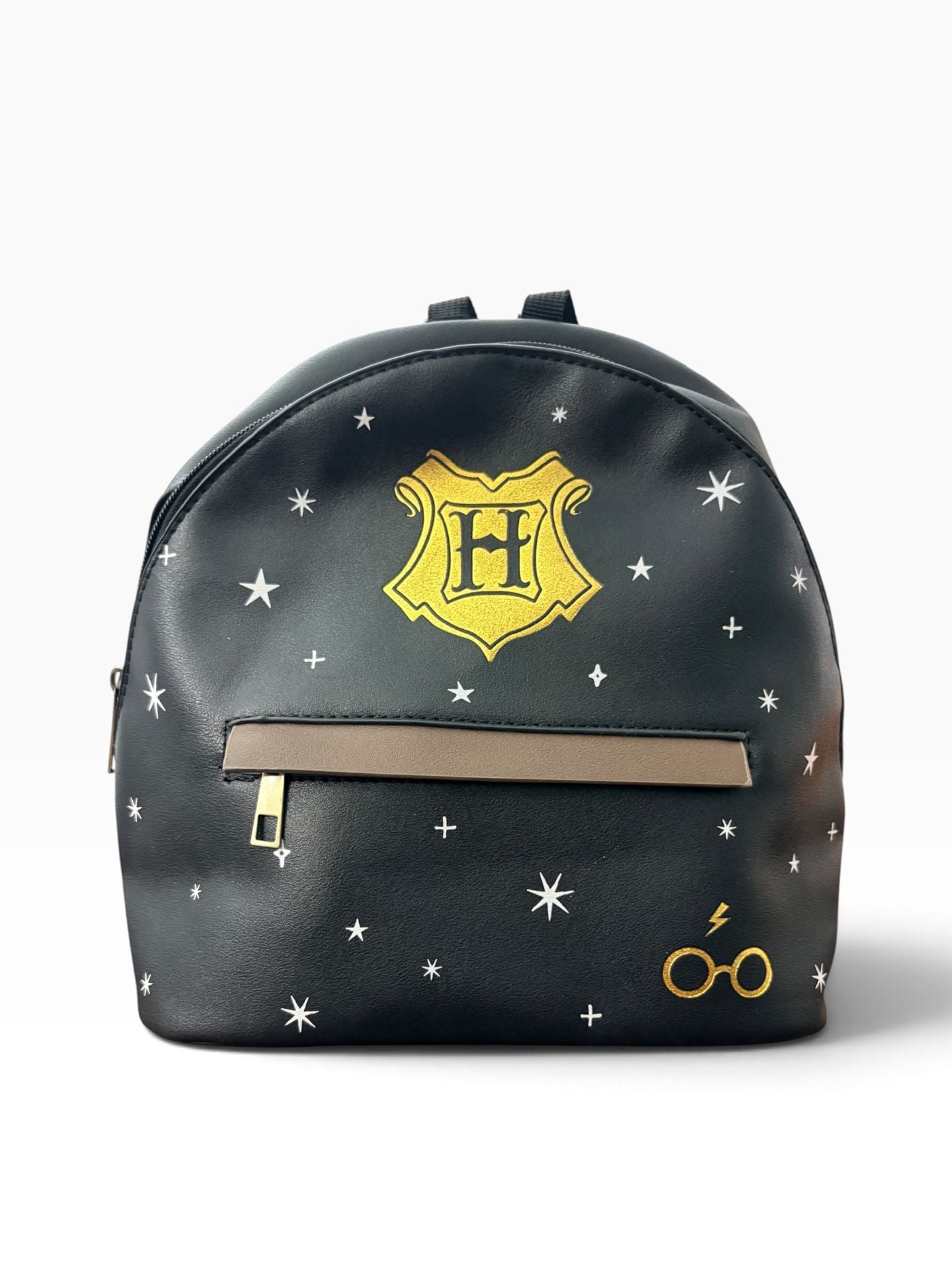 Bioworld Harry Potter Hogwarts Mini Backpack Black Faux Leather 2