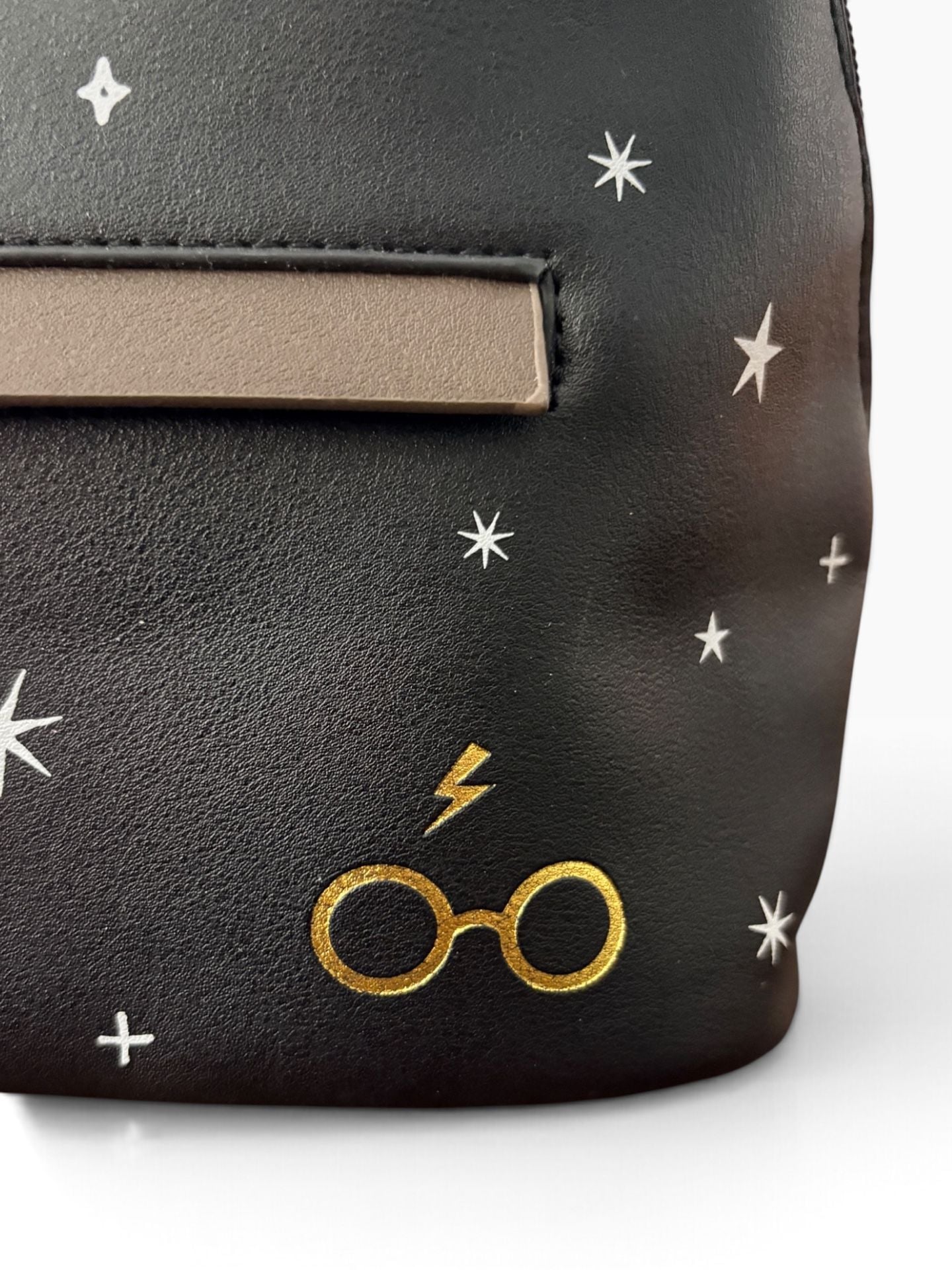 Bioworld Harry Potter Hogwarts Mini Backpack Black Faux Leather 4