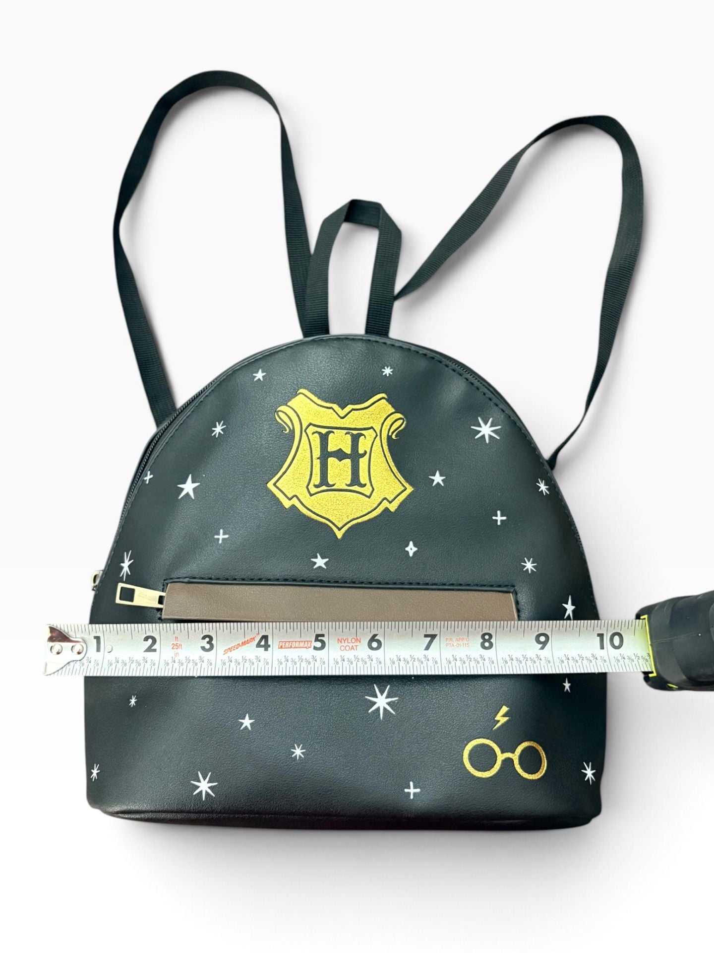 Bioworld Harry Potter Hogwarts Mini Backpack Black Faux Leather 6