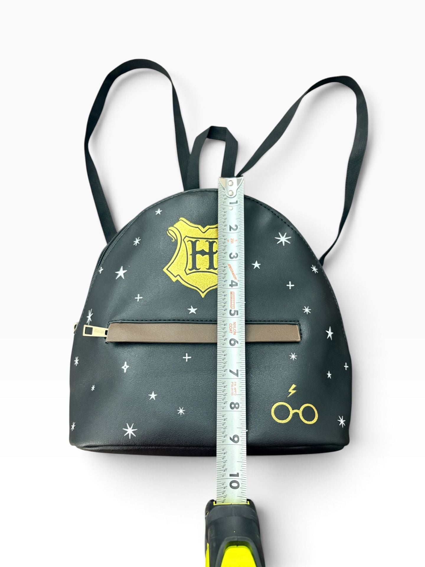 Bioworld Harry Potter Hogwarts Mini Backpack Black Faux Leather 7