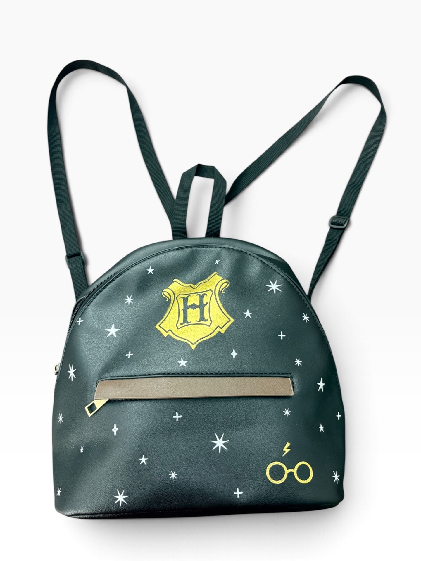 Bioworld Harry Potter Hogwarts Mini Backpack Black Faux Leather 9