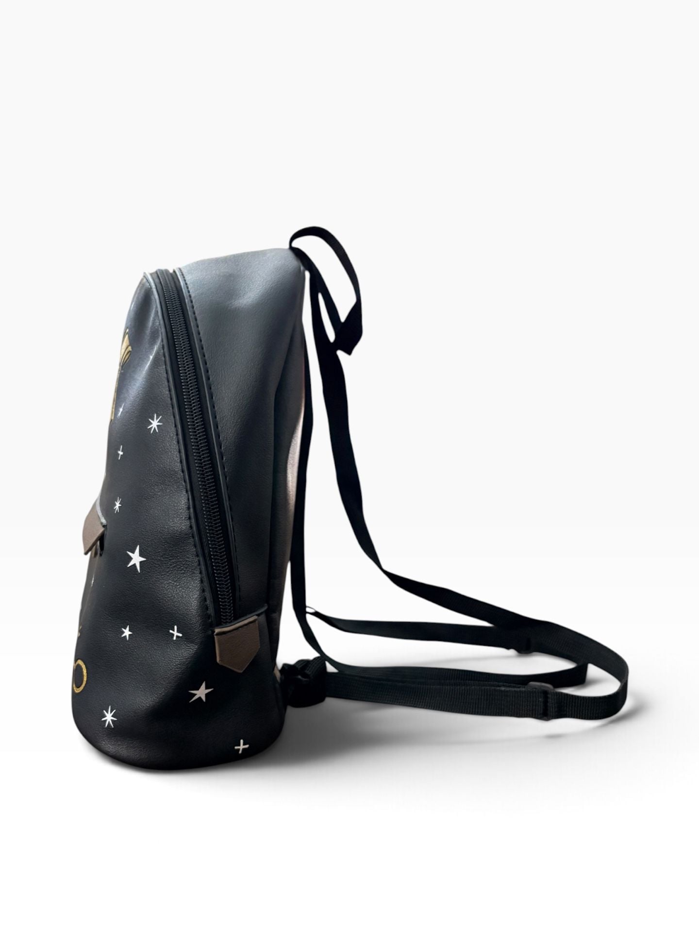 Bioworld Harry Potter Hogwarts Mini Backpack Black Faux Leather 10