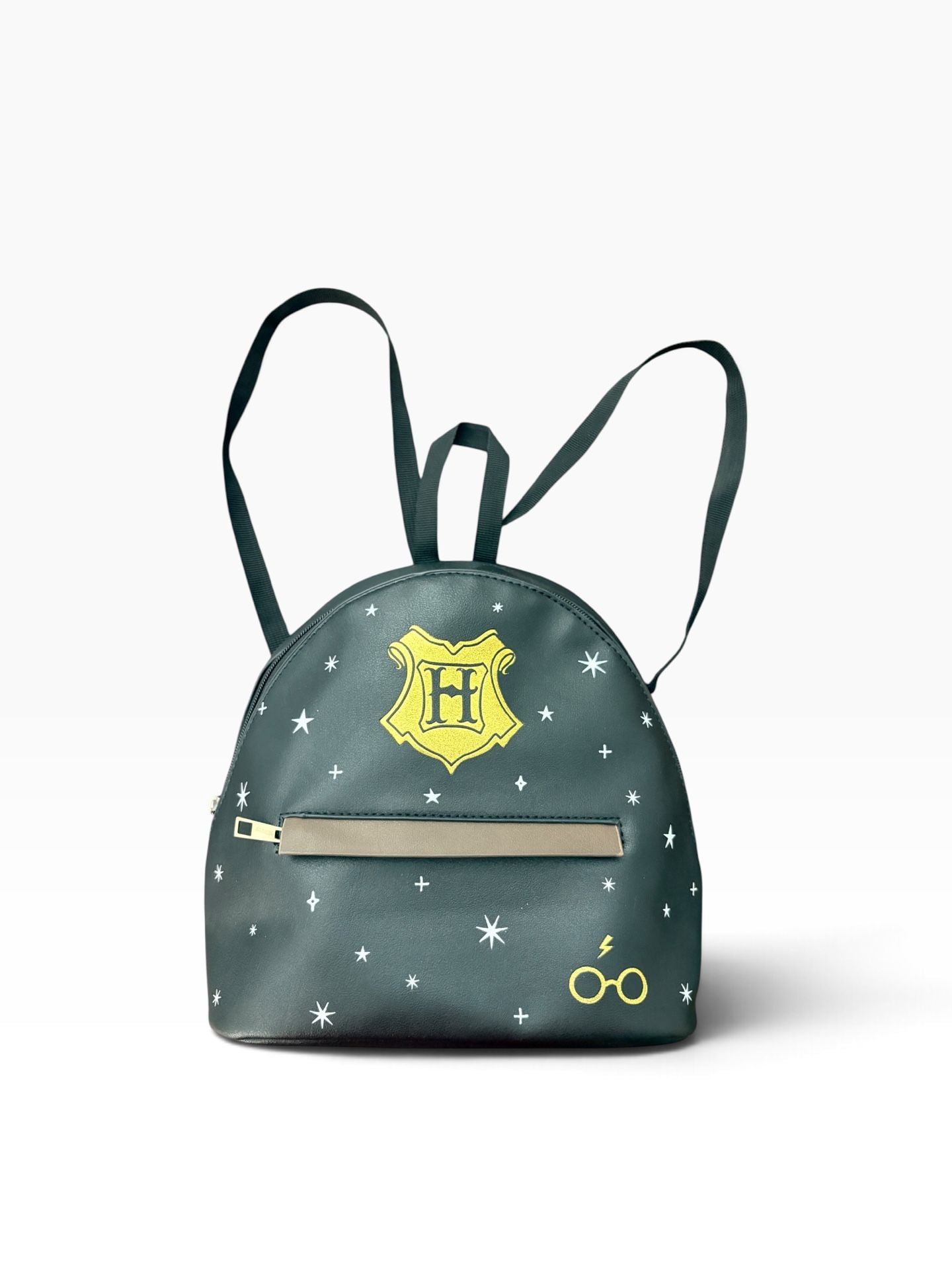 Bioworld Harry Potter Hogwarts Mini Backpack Black Faux Leather 11