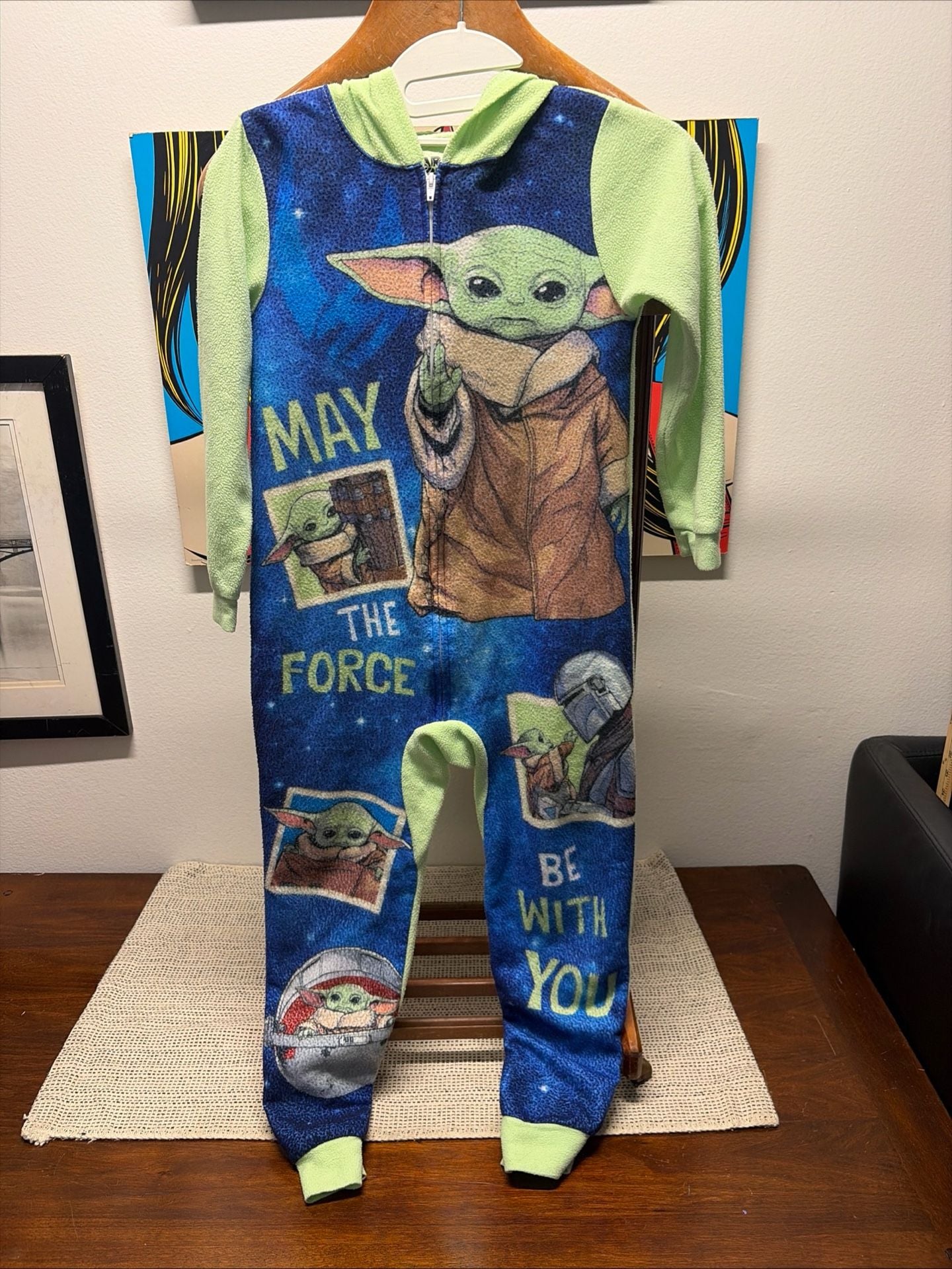 Star Wars The Mandalorian Grogu Pajamas Size 8 Hooded Sleeper 1