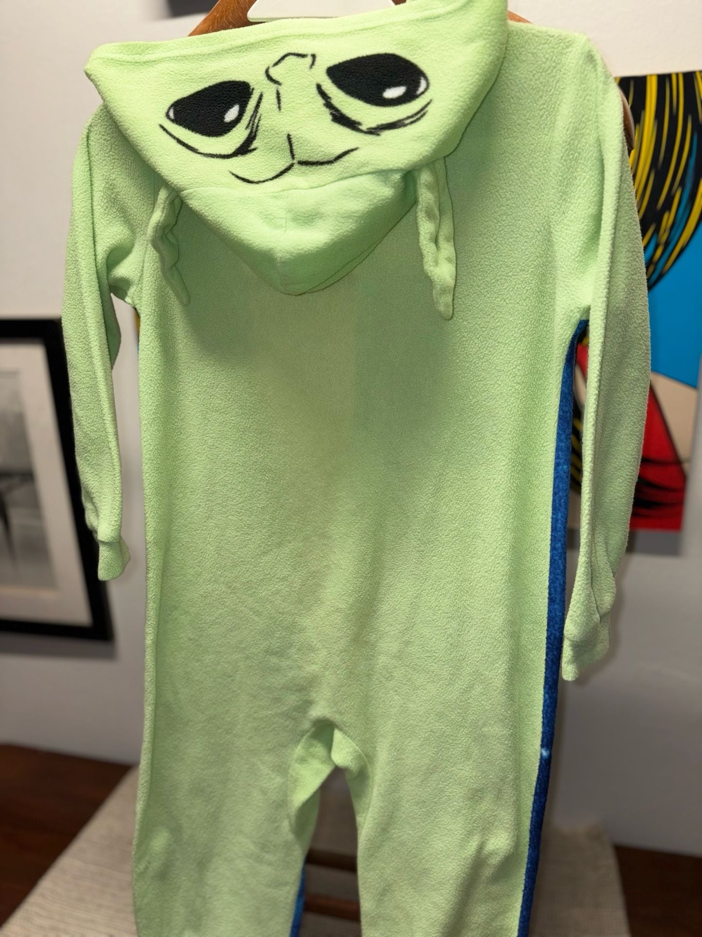 Star Wars The Mandalorian Grogu Pajamas Size 8 Hooded Sleeper 7